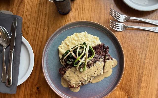Oquirrh's menu item, Wagyu Eye of Ribeye