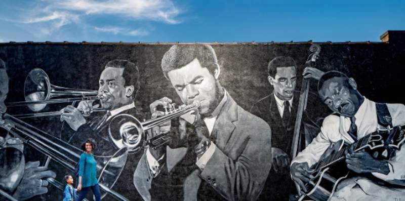 Black Culture Mural In Indianapolis