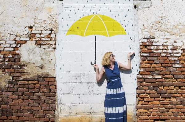 Umbrella Mural in Opelika