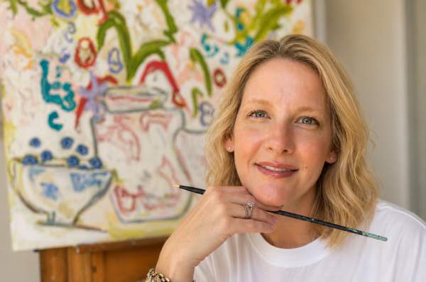 Andrea Wells, artist at the AO Art Showcase