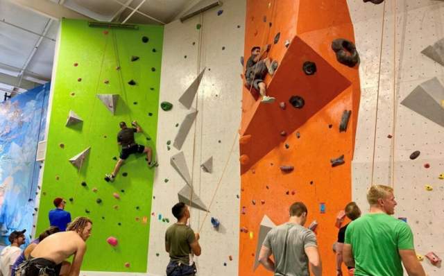 People Climbing Rock wall at Active Climbing in Grovetown