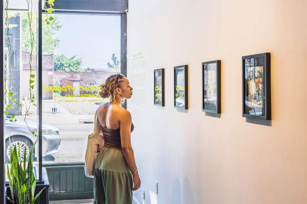 Woman at Southside Contemporary Art Gallery