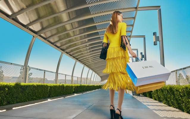 A Woman At South Coast Plaza