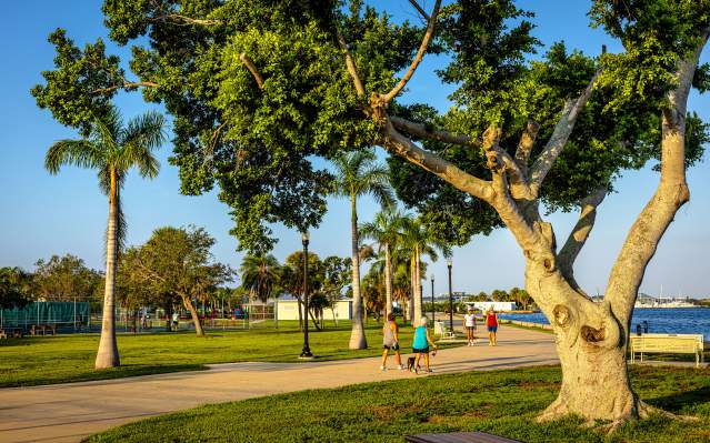 Harborwalk at Gilchrist Park in Punta Gorda, Florida