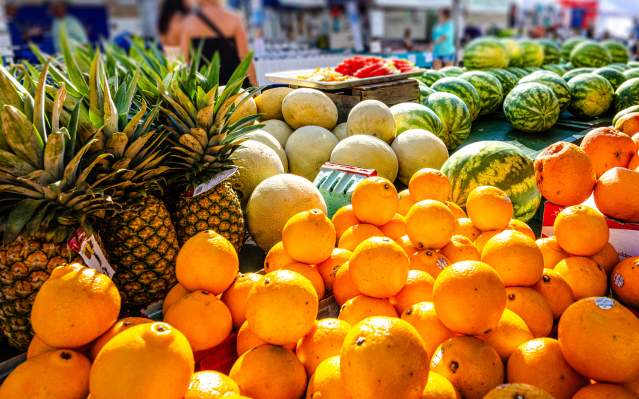 Colorful fruit at Punta Gorda Farmer's Market