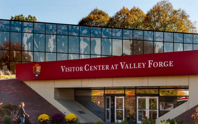Visitors Center entrance fall 2014