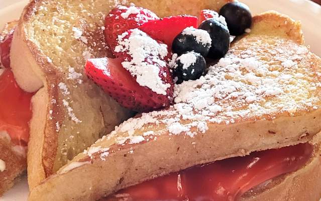 Stuffed French Toast at Burg'r Bar in Punta Gorda, Florida