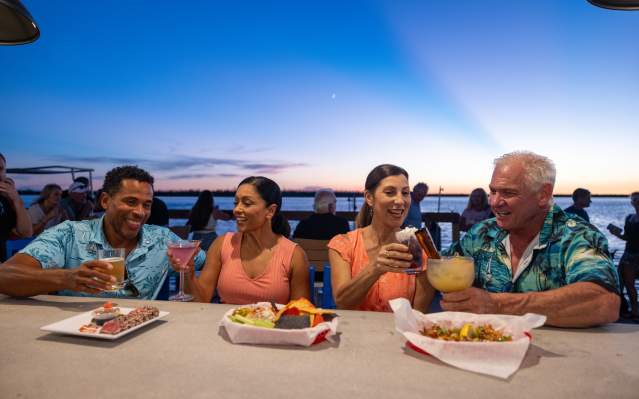 Sunset Bar Dining at Lighthouse Grill & Tiki Bar