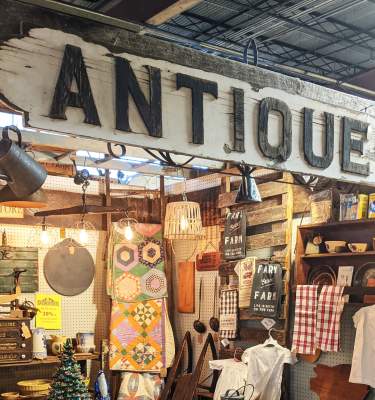 Antique displays at Slatington Marketplace