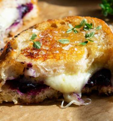 Blueberry Grilled Cheese by The Taste Budz