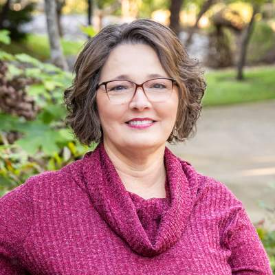woman on a park bench