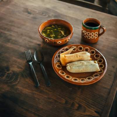 Local Winter Squash, Green Chile, and Cheese Tamales