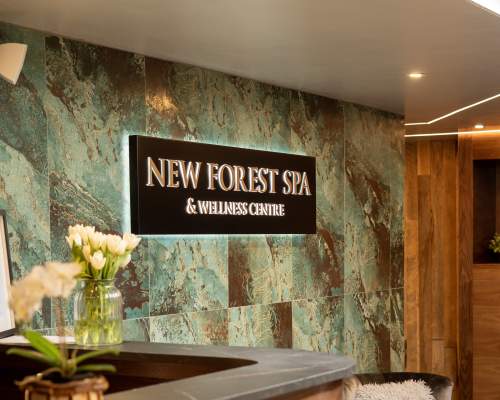 New Forest Spa at Balmer Lawn entrance - portrait
