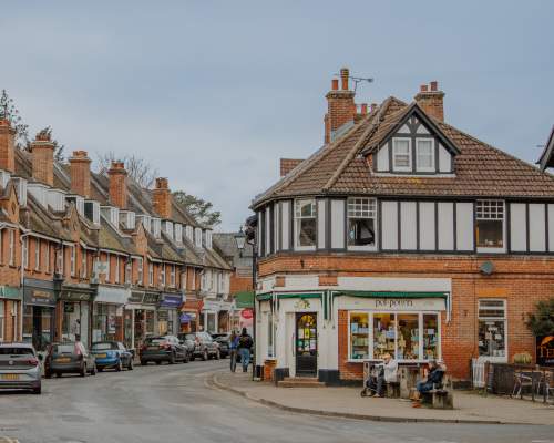 Brockenhurst high street in the New Forest