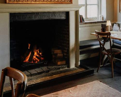 Henry's Bar fireplace