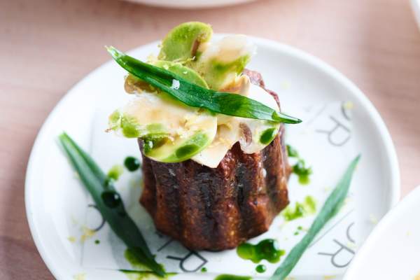 Mushroom canele at COR in Bedminster, South Bristol - credit COR