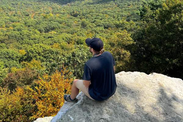 Hiking at Hawk Mountain