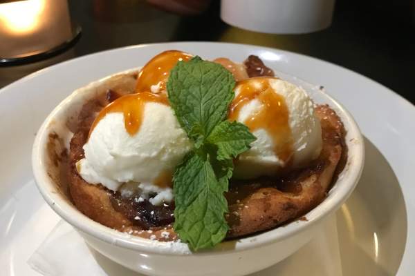 Pear Cobbler and Vanilla Ice Cream from Acme Food and Beverage