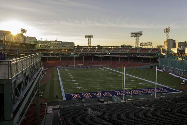 Fenway Park gets ready for the return of college football