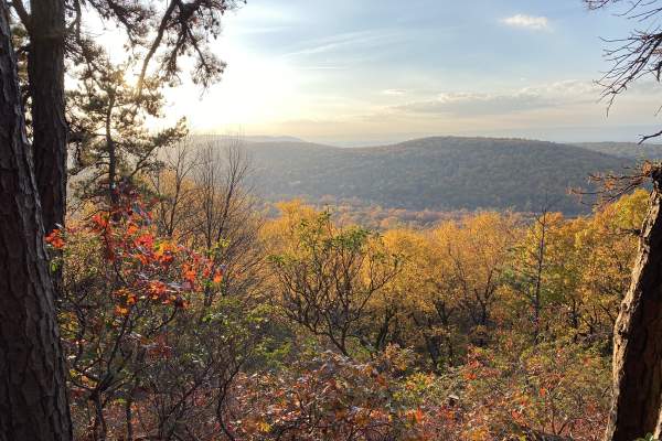 View from the top of King's Gap in the fall