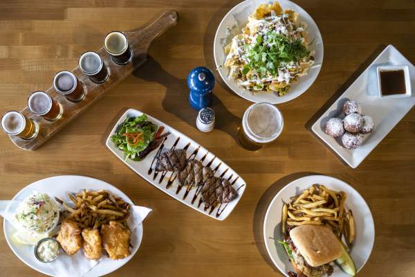 Hop Social Tavern dinner is served