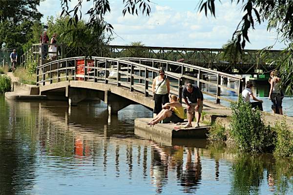 View of bridge at Port Meadow