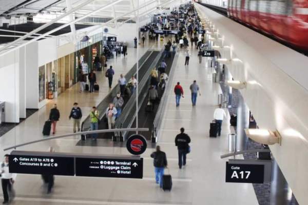 Detroit Metro Airport interior
