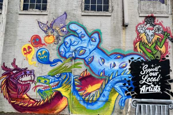 pandora's box mural