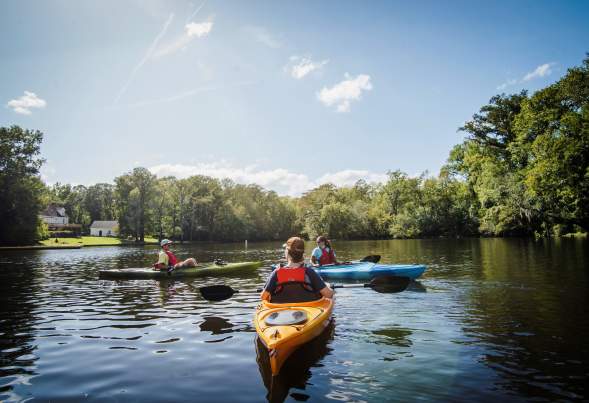 Kayakers on Lake