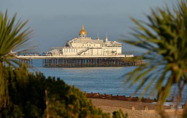 View of Eastbourne pier and beach