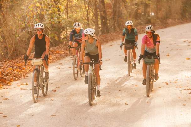 People cycling together