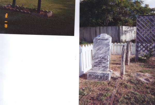 Two photos of cemeteries are on a white background