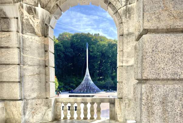 A stone archway at the Kensico Dam.