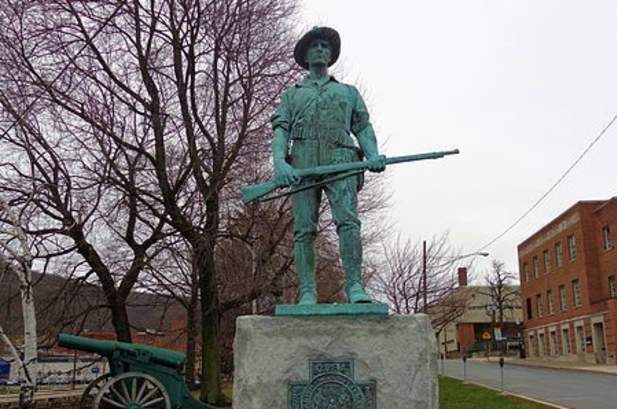 hiker monument