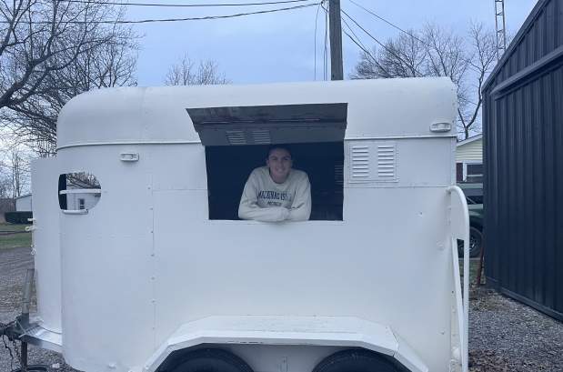 O Hartley in Bouquet Bliss mobile truck