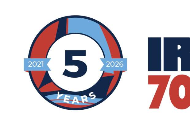 Ironman 5 year anniversary logo
