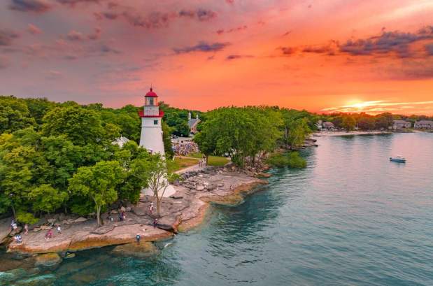 Marblehead Lighthouse at Sunset