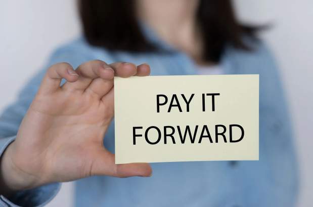 Pay it Forward sign Bistro 163
