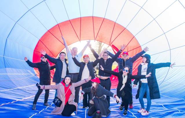 Trade buyers from Hunan Province, China experience ballooning in Bath & Bristol CREDIT Jon Craig