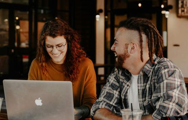 People with laptop