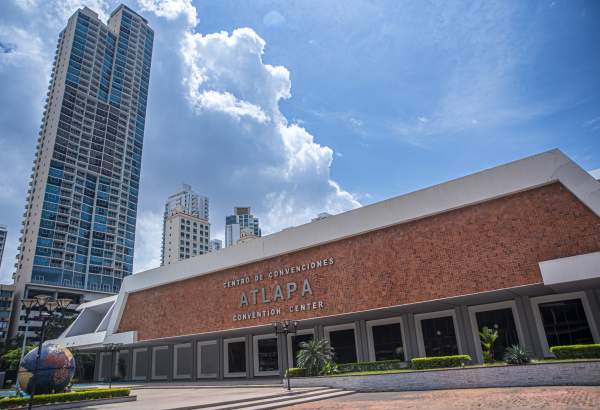 Facade of ATLAPA Convention Center, Panamá City, Panamá