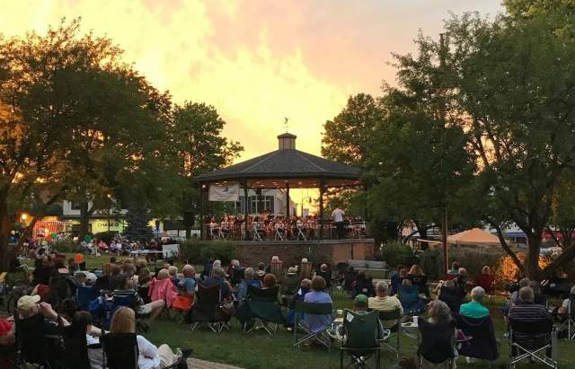 Sunset at Woodstock City Band Concert