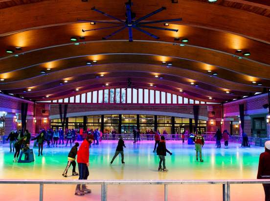 Ice skating in Central Park Valparaiso