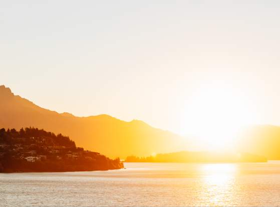 Sunset over Queenstown