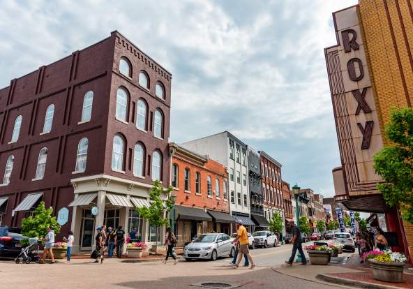 historic downtown streetscape