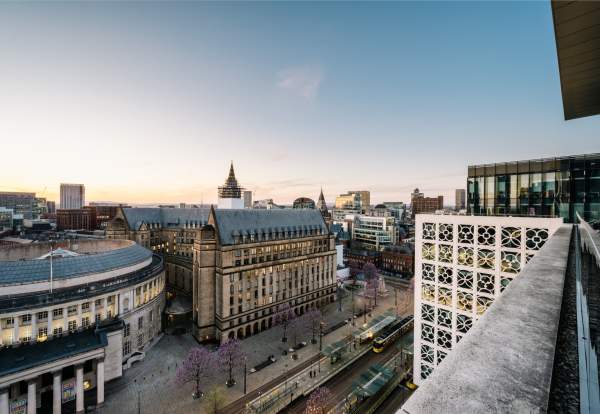 Manchester skyline from St Peter's Square