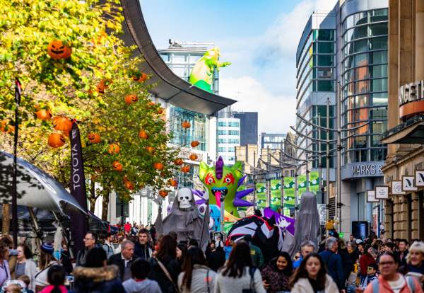 Image of people at Halloween in the City