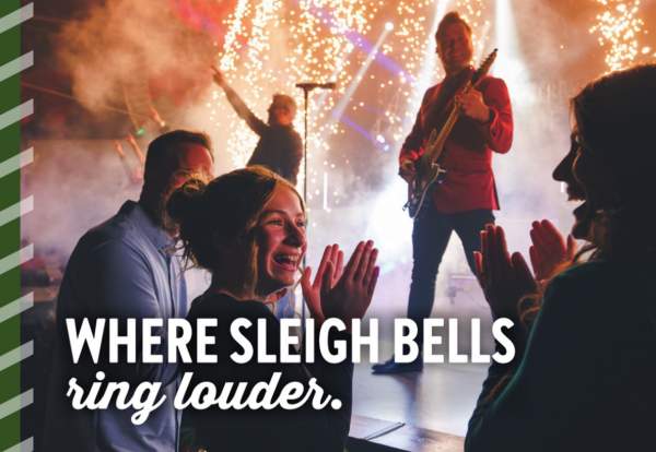 Where sleigh bells sing louder