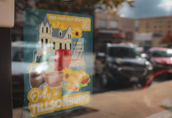 Only in Tillsonburg window decal