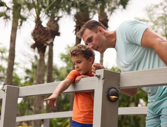 A family enjoying nature at Hyatt Regency Grand Cypress Resort